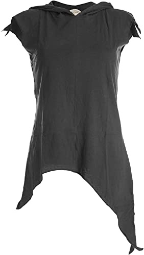 Vishes - Alternative Bekleidung - Zipfelshirt mit Zipfelkapuze aus Baumwolle