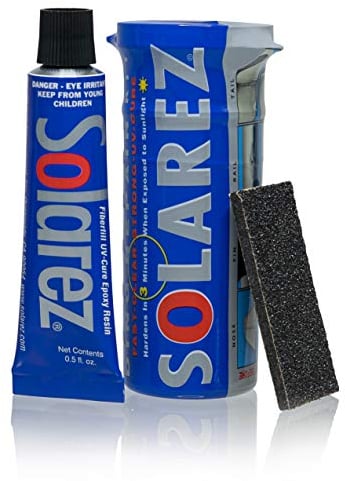 Solarez UV Cure Epoxy Ding Repair - SUP / Surfboard Repair Kit (Weenie Travel Kit 0.5 Oz)