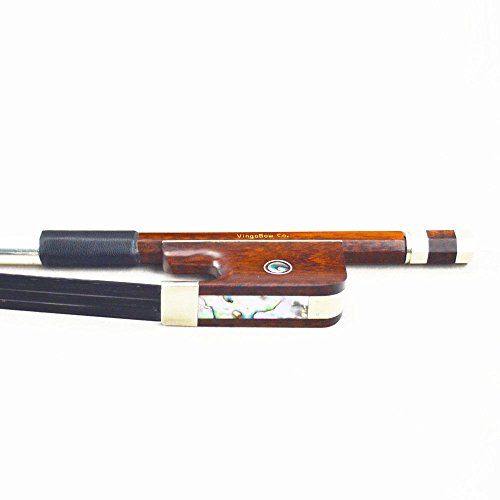 VINGOBOW 4/4 Schlangenholz bassBogen KontrabassBogen, schwarz Rosshaar französische Modell Art Nr. 630BFB