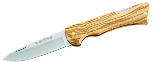 Nieto Messer Taschenmesser Olivenholz-Griffschalen Länge geöffnet: 18.2 cm, grau, Heftlänge 11 cm