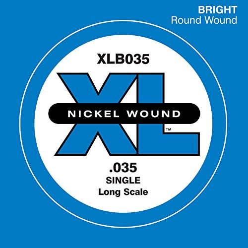 Corda Singola d'Addario Xlb035 per Basso, Nickel Wound, Long Scale, .035