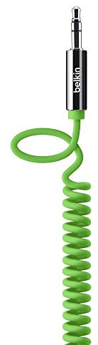 Belkin MixIt Audio-Spiralkabel (3,5mm auf 3,5mm Klinkenanschluss, 1,8m) grün