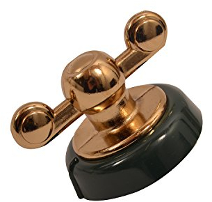 Creda General Electric Oven Brass/Green Control Knob - Genuine part number C00227348