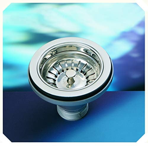 LIRA SPA 1945.040 PILETTA BASKET UNIVERSALE SENZA TROPPO PIENO PER LAVELLI, FORO Ø90 USCITA 1½GAS, ACCIAIO INOX