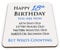 Happy 18th Birthday You are Now Days Hours Minutes Seconds Old Novelty Glossy Mug Coaster - Blue