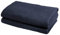 fleuresse Frottier 2828 2er-Set Duschtuch, mit Streifenbordüre und Kordelaufhänger, Ökotex Standard 100, Gewicht 550 gr. pro m², 70 x 140 cm, Marine