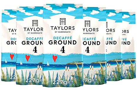 Taylors of Harrogate Decaffé Ground Coffee, 227 g (Pack of 6)