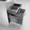 Naber, Cox® Base 1T 500-3 mit Base-Board. Abfallsammler, hellgrau, Höhe 460 mm