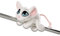 Nici 37762 - Sweethearts Maus MagNici, Plüschtier, 12 cm, weiß