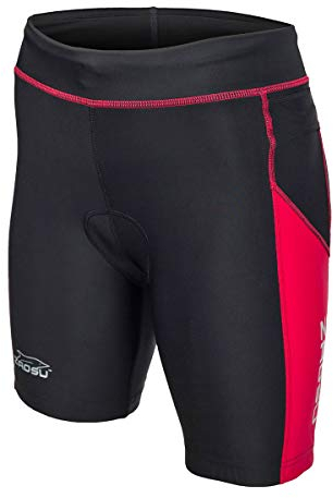 ZAOSU Damen Trishort Z-Revolution | Triathlon Hose Zweiteiler, Farbe:schwarz/rot, Größe:M