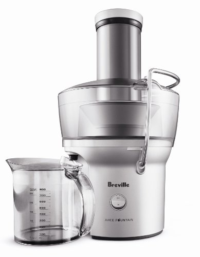 Ainlinso Breville BJE200XL Extracteur de jus compact en acier inoxydable 700 W 700 W Argenté