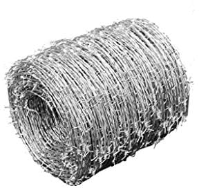 vidaXL Filo Spinato Zincato 4 Punte 1,6 mm 500 m Cavo di Recinzione Recinto