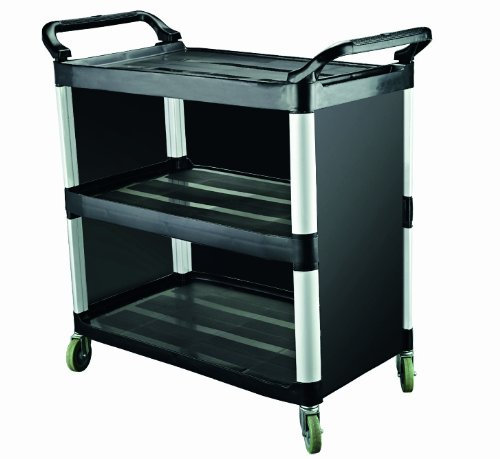 getgastro Servierwagen Abräumwagen Servicewagen Kunststoff mit Aluminium Rahmen 3 Borde 102x50x96 cm 1A Ware NEUHEIT