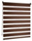 Victoria M. Doppelrollo Klemmfix ohne Bohren, 75 x 230 cm (BxH) Dunkelbraun, Rollo Fensterrollo lichtdurchlässig & verdunkelnd，Duo-Rollo Klemmmontage Zebrarollo für Fenster & Türen