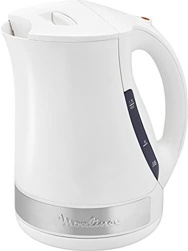 MOULINEX Bouilloire 1,7l - 2400W Principio Plus Blanc/Inox BY1081-10