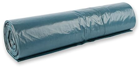 Franz Mensch HygoClean Müllsäcke Eco, 120 l, blau, 250 Stück | LDPE, auf Rolle, Müllbeutel, Länge: 110cm x Breite: 70cm, Mülltüte 120 Liter, extra stark