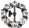 Meinl HTHH2BK Tambourin pour Hi Hat Double rangée Noir