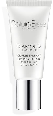 Natura Bissé Diamond Luminous Oil-Free Brilliance Sun Protection SPF50, Tinted Facial Sunscreen, Color Correcting & Moisturizing, 30ml