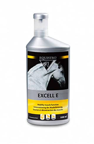 EQUISTRO® Excell E | Ergänzungsfuttermittel für Pferde | Unterstützung der Muskelfunktion | Hilft bei muskulärer Überanstrengung und Verspannung | 1L