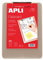 Apli 13781 - Porte bloc plastique transparent gris 210 x 297 mm