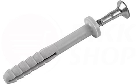 Schlagdübel Nageldübel 6 x 80 mm 50 Stück mit Einschlagsperre (MKKNH6x80) Ein...