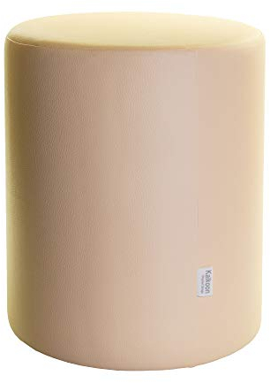 Kaikoon Sitzhocker Sitzwürfel Hocker Styroporkern Creme Ø39 x 45cm Neu
