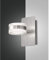 Fabas Luce DUNK LED Wandleuchte, Aluminium gebürstet