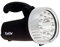 Xanlite PR350 200 Lumens-Eclairage 2H D'Autonomie Projecteur LED Portée D'Éclairage De 10 m-Lampe Rechargeable Lumière Blanc Froid-PR350 Plastique Noir/Gris