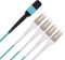 10Gtek Fiber Optic Cable Patch Cord - MPO to 8X LC Fanout Fiber Jumper Patch Cord, OM4 Multimode 8-core Fiber, Application for QSFP+Transceiver, 3m(10ft), Breakout 0.5m