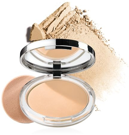 Clinique Stay-Matte Sheer Pressed Face Powder For Oily Skin Types | Sheer Coverage | Minimizes Shine | Makeup & Setting Powder, Stay Cream