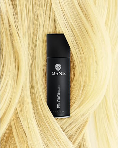 Blond - Hair Thickening Spray with added shine by Mane UK - for Hair Loss and Thinning Hair and to cover roots. by Mane