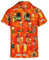 REDSTAR Hawaii-Hemd für Herren, kurzärmelig, Hirsch, Strand, Urlaub, Hibiskusblüte, Kostüm, Hawaii Gr. L, türkis