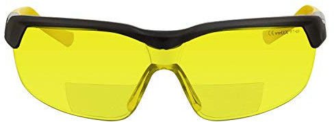 voltX GT ADJUSTABLE Bifocal Reading Safety Glasses (YELLOW Lens +1.5), UKCA & CE EN166FT Certified, Anti fog coated, UV400 Lens, Scratch resistant, Tilt and length adjustable earstems