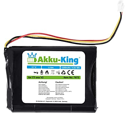 Akku Li-Ion für TomTom One V2/V3 / One XL - 1250mAh