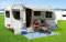 BERGER Ideal II Vorzelt Auto 380 x 240 cm | Wasserabweisendes Busvorzelt | Sonnensegel, Sonnenvordach für Auto/Wohnwagen, Flexible Markise für Camping