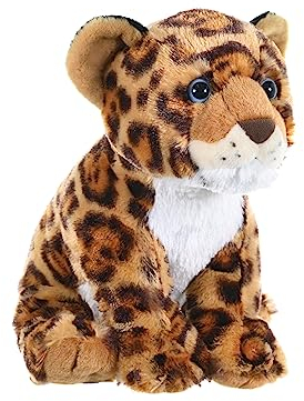 Wild Republic 17456 19353 Plüsch Jaguar, Cuddlekins Kuscheltier, Plüschtier, 30 cm, 12, Jaguarjunges