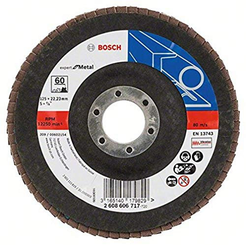 Bosch 2608606717 - Disco lamellare, diametro 125 mm, diametro foro 22,23 mm, 60 giri/min, 1 Pz