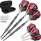 Viper 95% Tungsten Steel Tip with Case, Grams Blitz Dart-Set mit Tasche, 95% Wolfram, Stahlspitze, 22 g, Schwarz