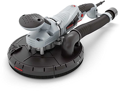 MENZER Levigatrice per Muri TBS 225 PRO, Levigatrice Compatta per una Levigatura Quasi Priva di Polvere, incluso Set di Dischi Abrasivi