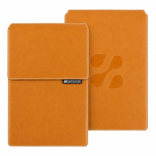 SafeSleeve EMF Protection Anti-Strahlung 12-14 Zoll Laptophülle: EMF-blockierend, Hitzeschirm und Laptophülle mit Mauspad für 12 bis 14 Zoll Laptops (Hellbraun)