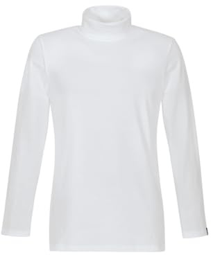Trigema Damen Slim Fit Rollkragenpullover 502010, Einfarbig, Gr. X-Small, Weiß (Weiss 001)