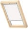 VELUX Original Dachfenster Verdunkelungsrollo, mit Grauer Führungsschiene, Weiß, für M04