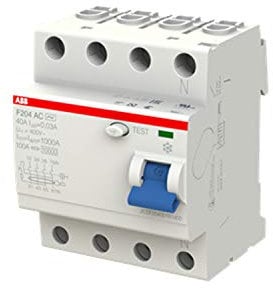 ABB F204 AC 40A 30MA INTERR.DIFFERENZ. PURO 4P