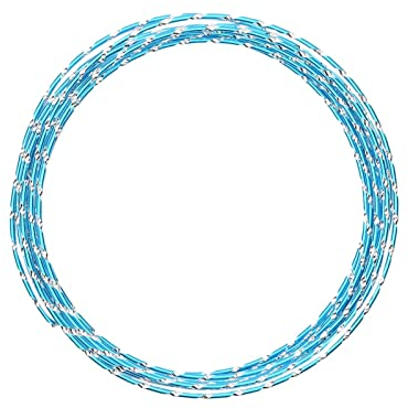 Vaessen Creative 24245-012 Aludraht Diamant Schmuck, Aluminium, Turquoise, 500 x 0.2 x 0.2 cm