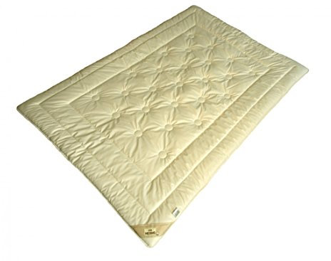 Garanta Extra Leicht Steppbett Bettdecke Merino Größe 155 x 200 cm - Füllung Reine Schafschurwolle aus Bio Tierhaltung