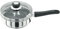 Judge Vista Stainless Steel Four-Cup Egg Poacher and Frying Pan, 20cm, Shatterproof Vented Glass Lid, Induction Ready, Oven Safe