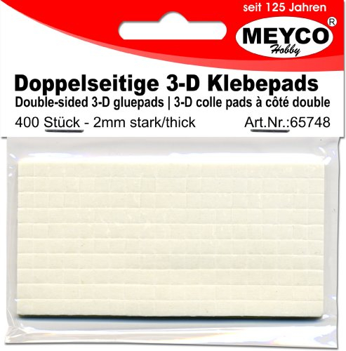 Klebepads 3D doppelseitig - 2mm - 400Stück.