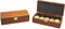Dame-/Mühle-Steine schwarz & natur in Holz-Box