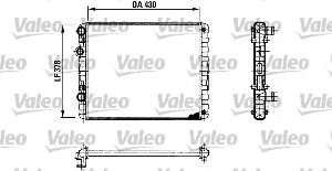 Valeo 730956 Radiatore, Raffreddamento Motore