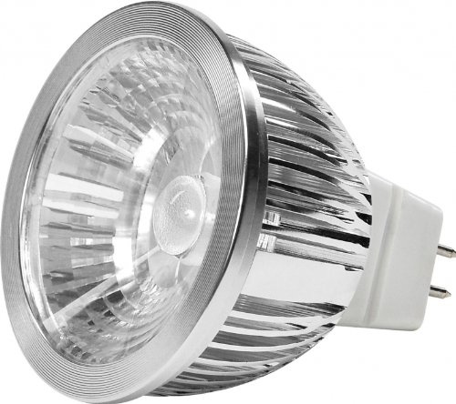 MR16 COB LED Strahler, 12V AC/DC, GU 5.3, 5.5W 5000K 400lm 38°, dimmbar